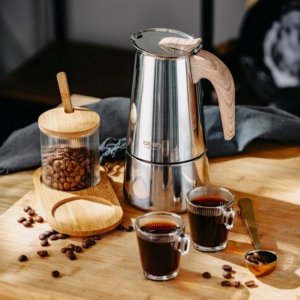 Kawiarka – stalowa 450 ml, do indukcji i gazu